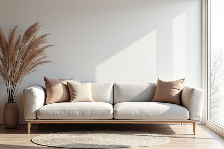 Moderne sofa i nordisk stil